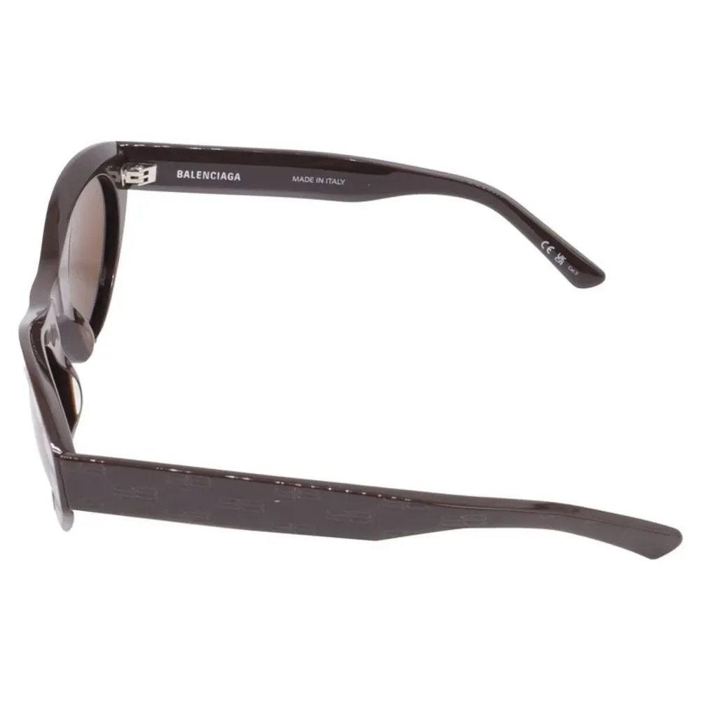 Balenciaga BB Monogram Oval Sunglasses in Brown Acetate